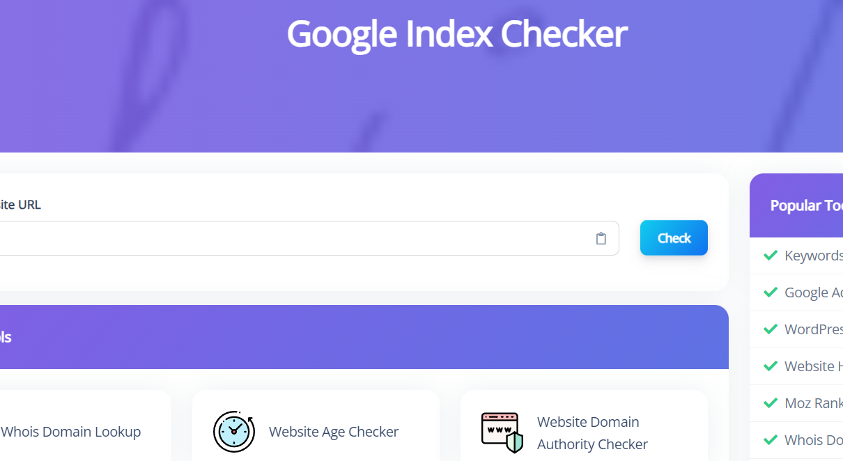 Google Index Checker